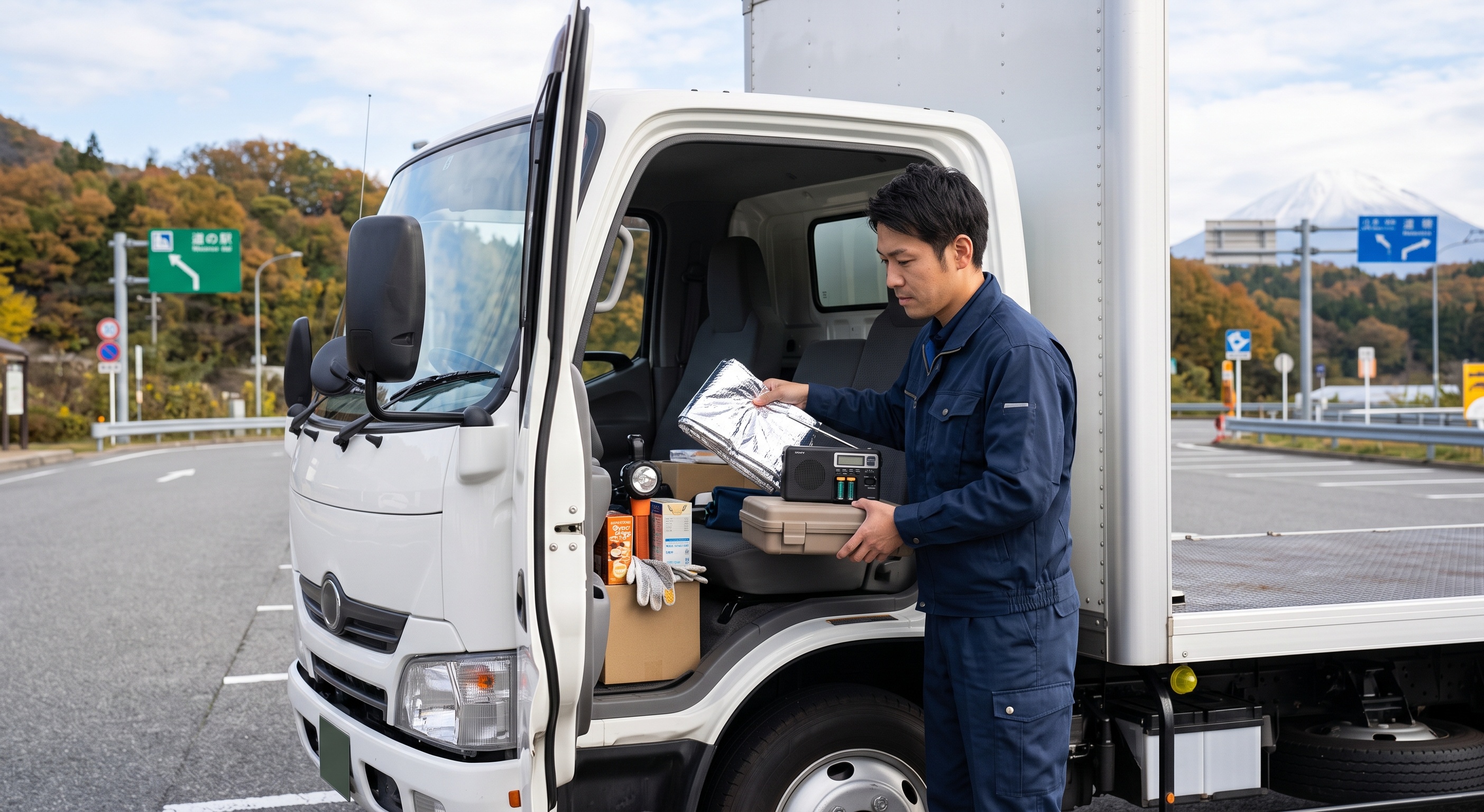リスク管理ができるドライバーは引く手あまた！トラック常備必須の防災グッズとキャリアへの活かし方
