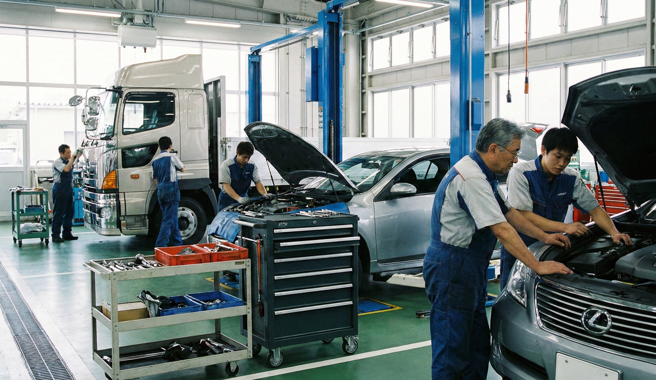 ロジスティードオートサービス株式会社 千葉県松戸市八ケ崎緑町34ロジスティードオートサービス株式会社　松戸整備所の正社員 自動車整備士求人イメージ